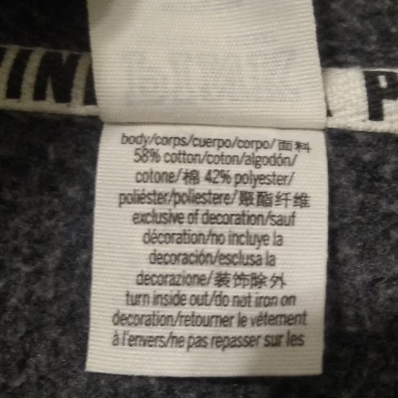 VS Pink Sweat Jacket with Hoodie (Size Medium) - Picture 5 of 5